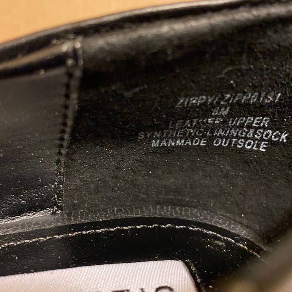 Steve Madden Womens Zippy Bell-Heel Chaine Black Leather 8M - Picture 7 of 7